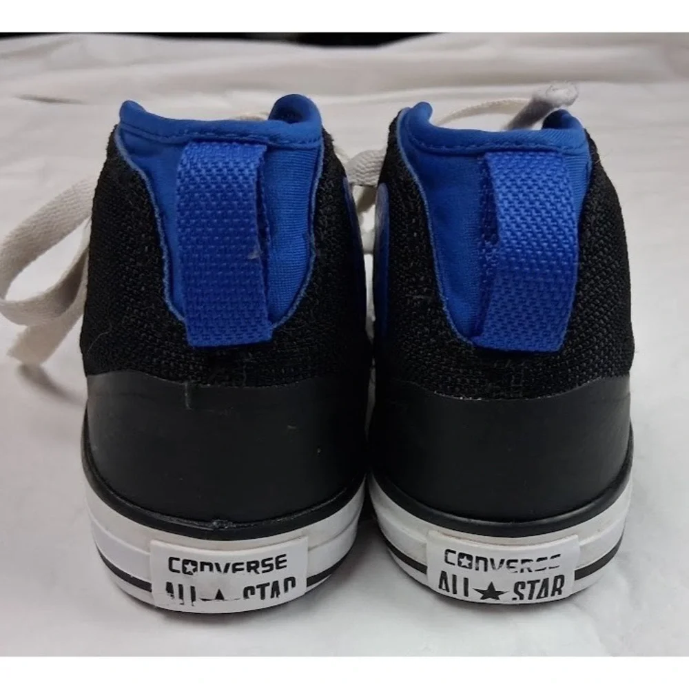 Converse All Star Black Blue Hi-Top Sz 13 Shoes Lace Up Chuck Taylor Boys